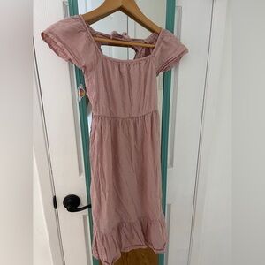 Old Navy Pink Smocked Ruffled Sundress